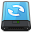 Blue Sync W Icon 32x32 png
